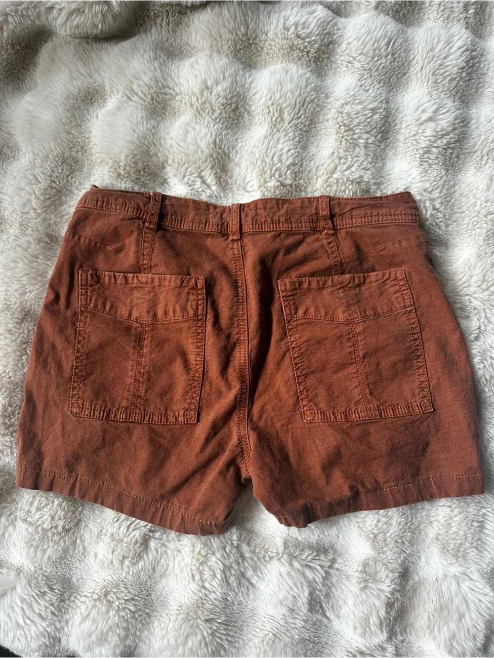 Anthropologie Wanderer Rust Cotton Utility Shorts - Picture 3 of 3